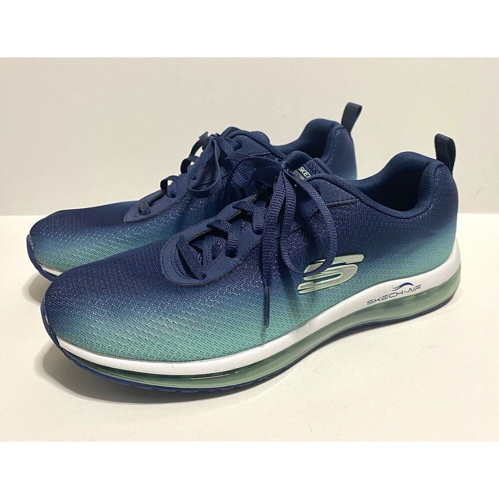 Skechers Skech-Air 12640 Womens 8 Running Shoes Sneakers Blue Teal Exc Cond